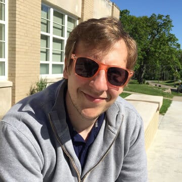 zack forray wearing glasses